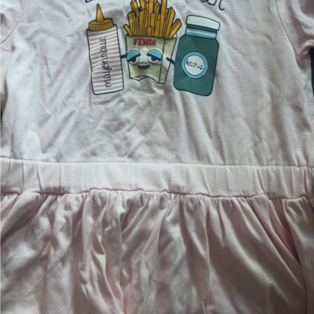 Pink Fendi Graphic Dress